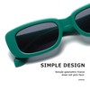 kimorn Rectangle Sunglasses for Women Men Trendy Retro Fashion Sun