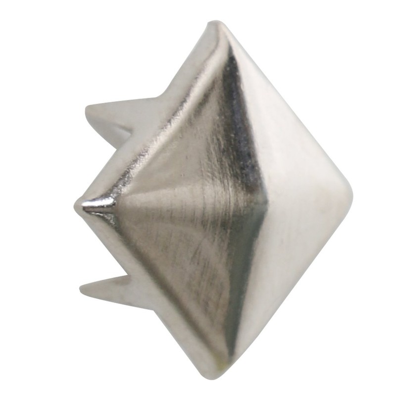 TRIXES 200pcs 7mm Silver Clothing Pyramid Studs Nickel Rivet Leathercraft