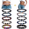 Hicarer 10 Pieces Magnetic Hematite Bracelets for Men Women Magnetic