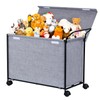 SWTYMIKI Large Toy Box Toy Storage - with Wheels Big