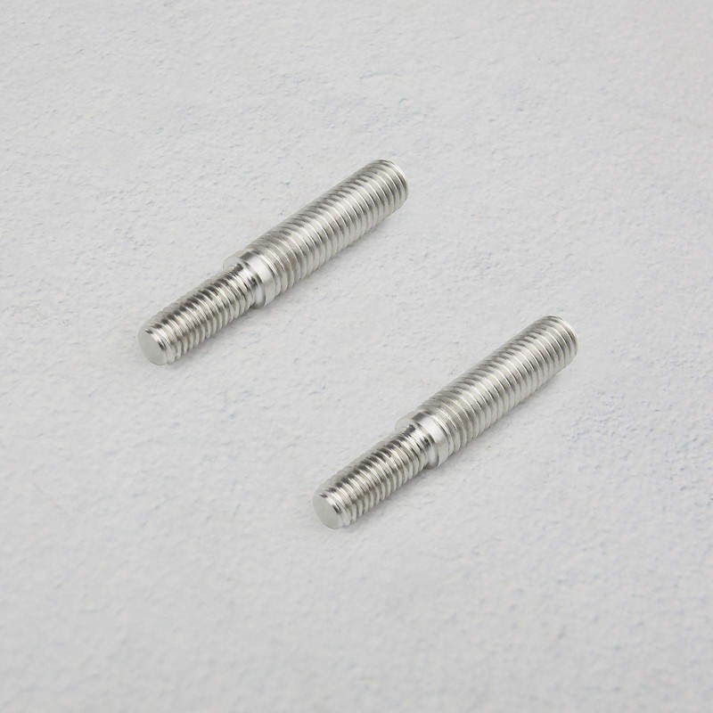 2Pcs Double End Threaded Stud Bolts M8 to M10 55mm