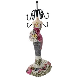 10.5" Jewlery Stand Holder Necklace Mannequin Organizer White Accessories Display Birthday Gift Jewelry Storage Tree