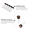 Outanaya 10pcs Screw Billiard Cue Tips Replacement Durable Plastic Tips