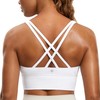 CRZ YOGA Women's Strappy Longline Sports Bra - Without Underwire