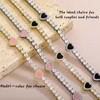 OYOGAA Heart Tennis Bracelets for Women, 14K Golden Plated 4MM