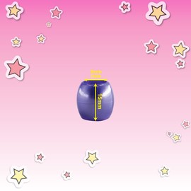 63 Pcs Beads Jewelry Making Kit DIY Hair Braiding Bracelet Ornaments Crafts Jumbo Pony Beads (Pearl Purple Assorted)