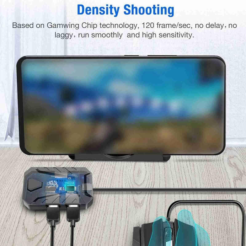 Gaming Keyboard Mouse Converter Adapter Mobile Game Accessory for Android