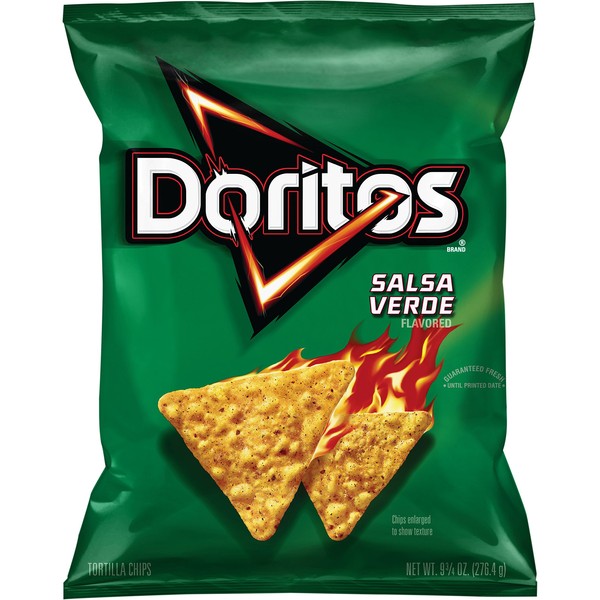 Doritos Salsa Verde Flavored Tortilla Chips, 9.75 Ounce
