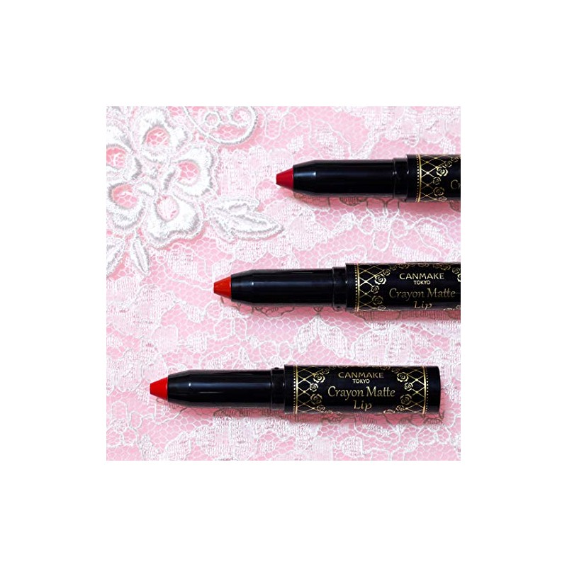 Canmake Crayon Lip 03 Queen Red 0.08 oz (2 g)