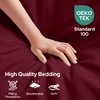 HOMEIDEAS King Size Bed Sheets - 6 Piece Set (Burgundy)