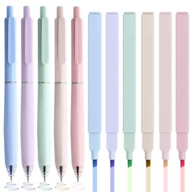 HULIPARK Bible Highlighters and Pens No Bleed, 6 Cute Highlighters and 5 Colored Ink Pens for Bible Study, Aesthetic Bible Pens and Highlighters Set for Note Taking Journaling Supplies, 11 Pack