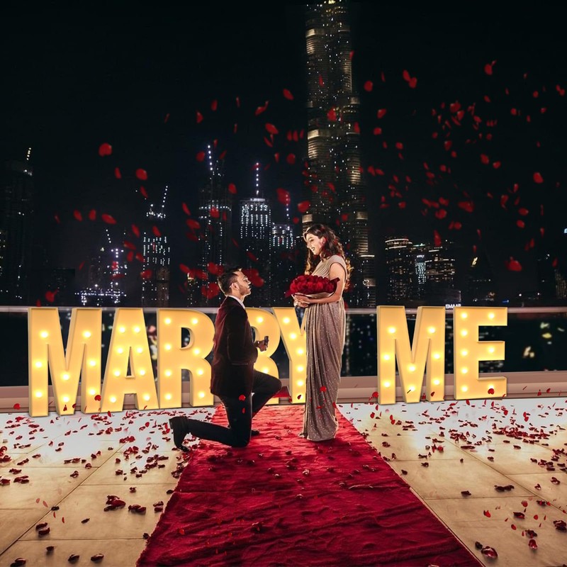 IMPRSV 4FT Marquee Light Up Large Foam Letter Decor