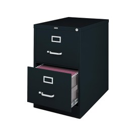 Staples 489538 2-Drawer Legal Size Vertical File Cabinet Black (26.5-Inch)