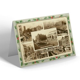 CHRISTMAS CARD - Vintage Lancashire - Manchester (e)
