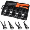 Preciva Snap Ring Pliers Set - Internal/External Circlip Pliers with