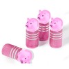 4Pack Pig Tire Valve Stem Caps Pig Car Accessories Aluminum