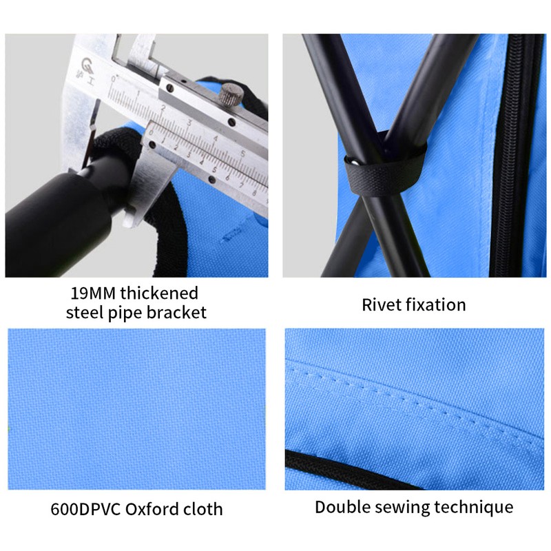 Portable Ice Chair Cooling Seat Ice Stool Foldable Insulated Ice