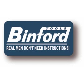 World Graphix BINFORD HARD SMALL 2" HARD HAT BUMP CAP BINFORD TOOLS Blue Sticker High Quality