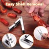 Stainless Steel Crawfish Peeler Tool, Shell Cracker and Tail Remover,