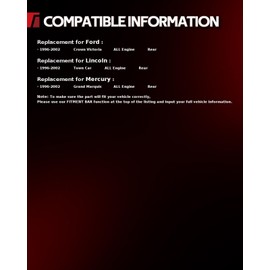 Torchbeam 11.22 inch (285mm) Rear Brake Rotors - Brake Kit for 1996-2002 Grand Marquis; Town Car; Crown Victoria,2pcs Automotive Replacement Disc Brake Rotor,54027