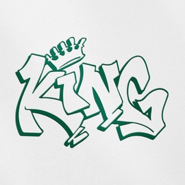 Transparent Decal Stickers Of King Graffiti (Green) Premium Waterproof Vinyl Decal Stickers For Laptop Phone Accessory Helmet Car Window Mug Tuber Cup Door Wall Decoration USCSKUS088171GR090622