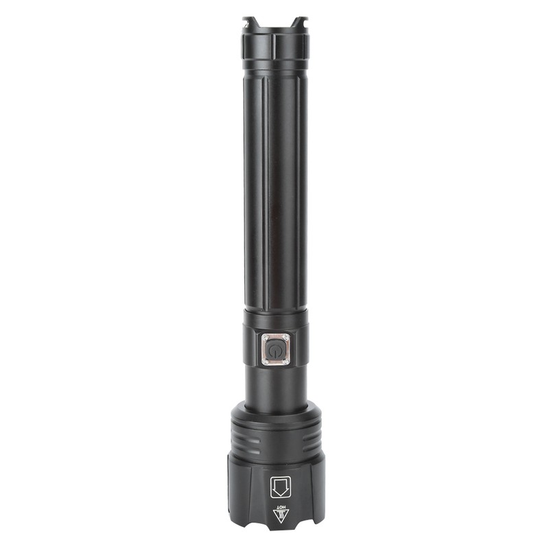P90 Super Bright IPX4 Waterproof LED Flashlight USB Charging Zoom