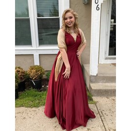 BANETTETA Shawls and Wraps for Evening Dresses Gold Shawl Gold Shawls and Wraps for Evening Dresses Shall for Women (Gold2)