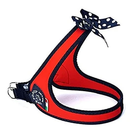 Tre Ponti Easy Fit Fashion - Polka Dot Bow - Click Closure - Red - Black Border - Size 3, red