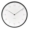 KATOMOKU plywood wall clock 7 black sweep (continuous second hand