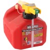 No Spill 1415 1-1/4-Gallon Poly Gas Can (CARB Compliant), Red,