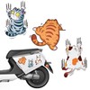 URAQT Scratch Cat Vinyl Car Sticker, 3D Cartoon Animal Cat