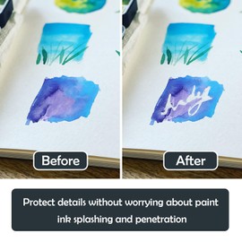 INNOVAYOU Blue Masking Fluid for Watercolor Painting 120ml, Resistant Ink and Pouring Paint, Watercolor Masking Fluid Keeps Areas Colorless and Edges Sharp