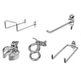 Triton Products 532-2 DuraHook 64 Pc Zinc Plated Steel Hook Assortment for DuraBoard or 1/8 Inch and 1/4 Inch Pegboard