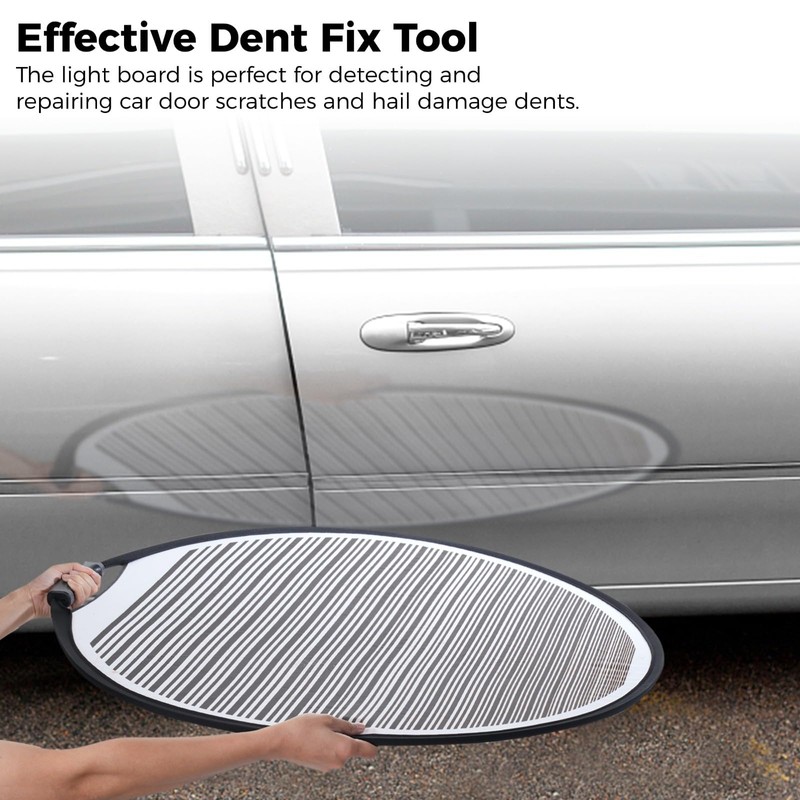 2 PCS Dent Detection Boards for Cars, Foldable Stripe Reflector
