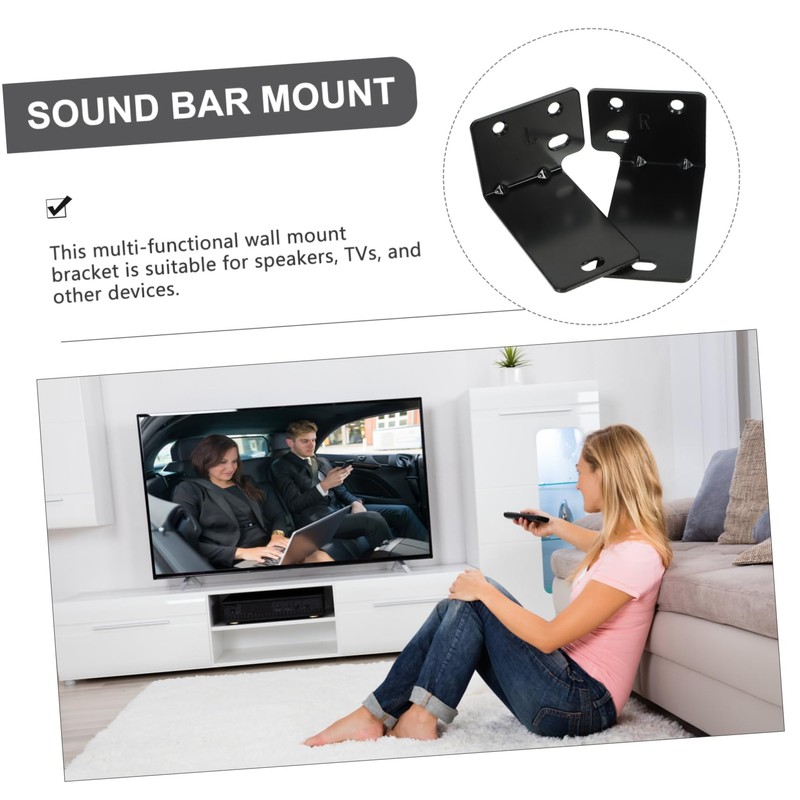 OSALADI Sound Bar Wall Mount Bracket for Tvs Space-Saving Floating
