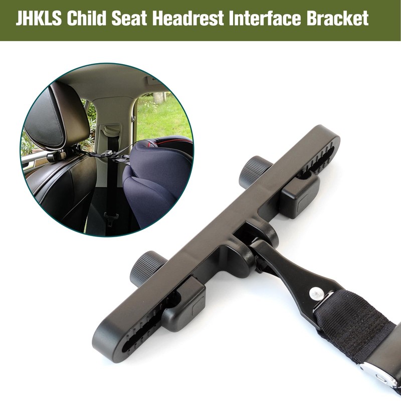 JHKLS Universal Car Headrest Mount Bracket ISOFIX Latch, Car Child