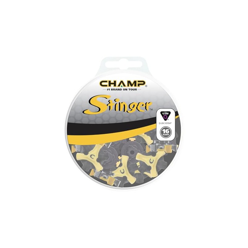 Champ CHAMP Stinger 3 (Q-LOK) Golf Shoe Tacks, 16 Pieces