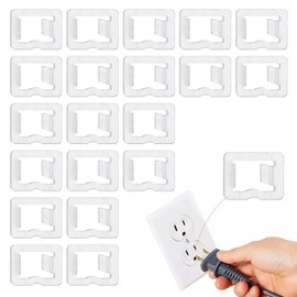20Pcs Transparent Loose Outlet Fix Plug, Wall Socket Fixer, Adapter from Falling Out Easily or Cutting Electricity, Keep Your Loose Socket Jack Snug for Power Plug, Fastening Socket Conversion Cover
