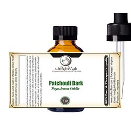 uh*Roh*Muh Premium 1 oz Dark Patchouli Essential Oil | Home Essentials, Intense Sweet Aroma Aromatherapy Bliss | Essential Oils for Diffusers Aromatherapy | Sustainably Sourced from Indonesia