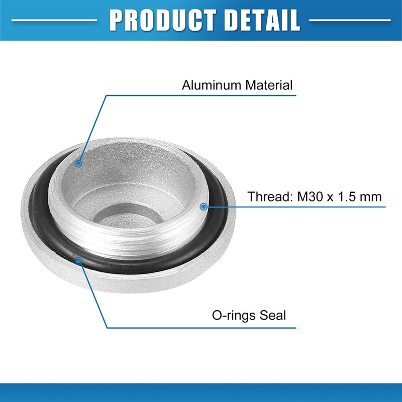 Motoforti 2 x tappet covers, valve adjustment caps for Honda