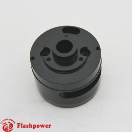 Adaptador de volante de 6 pernos inclinable telescópico GM Buick Corvette Oldsmobile negro