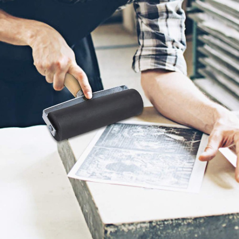 Rubber Printing Roller Durable Elastic Rubber Roller for Ink Colour