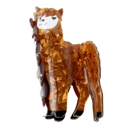 Unique Animal Claw Clip Cute Squirrel Shape Hair Clips Acetate Medium Non-slip Hair Clips Cartoon Animal Hair Accessories (Alpaca)