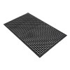 efunmodern Bar Home Kitchen Industrial Anti-fatigue Drainage Rubber Non-slip Hexagonal