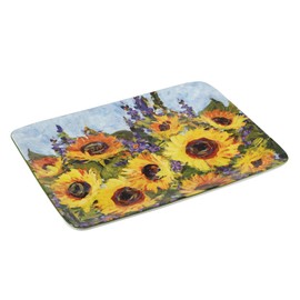 Certified International Sunflower Bouquet Rectangular Platter 16" x 12", Large, Multicolor