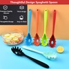 JXJYZLN Spaghetti Spoon Pasta Fork,Silicone Pasta Fork,11.2 inch Spaghetti Strainer