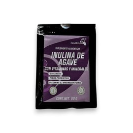 Inulina de Agave IsaaQuim® con Vitaminas y Minerales | Pack 3 Sobres (50 g c/u) | Fibra de Origen Natural Sin Sabor | Presentación Prueba