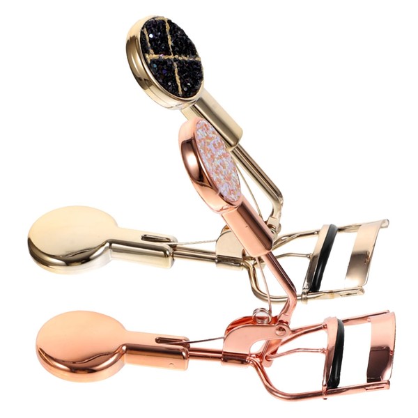 FRCOLOR Eyelash Curler Spring Brush Tool Comb Wide Angle Stainless-steel