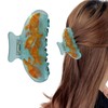 Fish Hair Claw Clip, Transparent Acetate Animal Hair Clip for