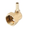 sourcing map Brass Hose Barb Fitting Elbow, 6mm Barbed x